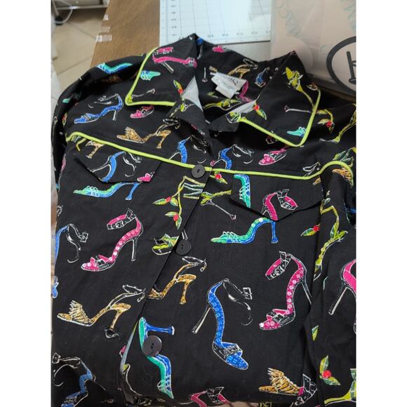 Vanity Collection VTG 90s sequin pants set XL jacket L high heels pockets! cute! - Picture 4 of 13